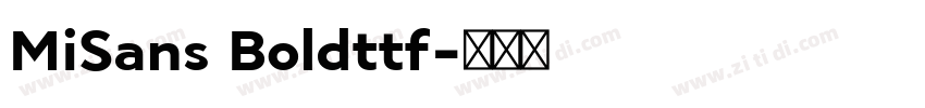 MiSans Boldttf字体转换